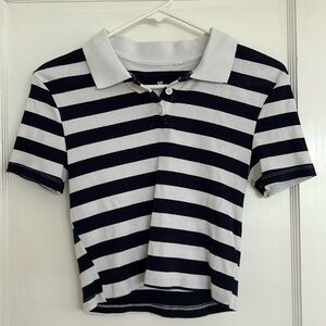 Me to We Striped Collared Shirt